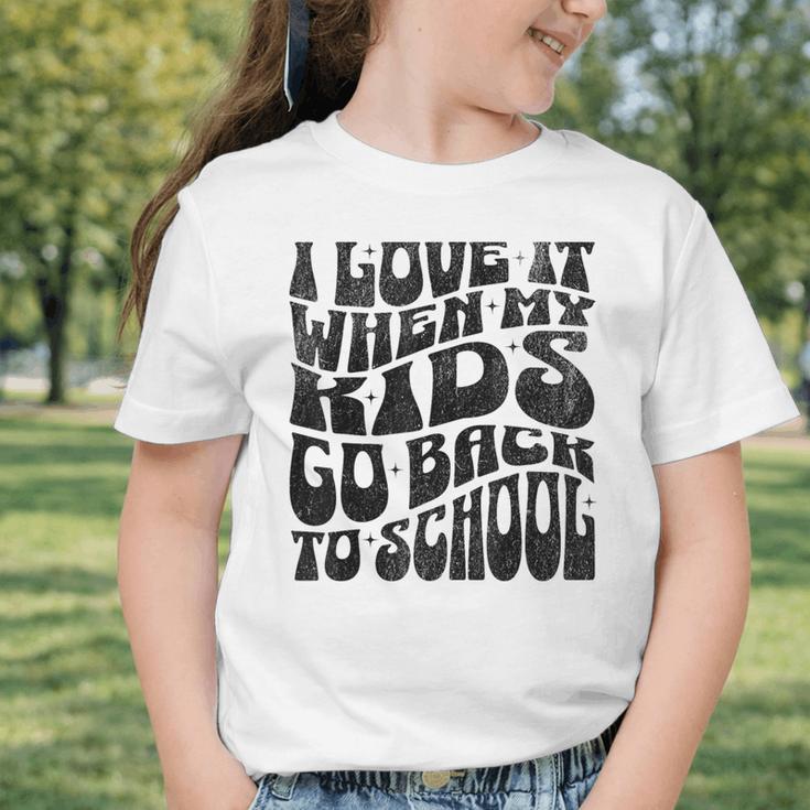 I Love It When My Kids Go Back To School Graphic Toddler T-Shirt I Love It When My Kids Go Back To School Graphic Toddler T-Shirt