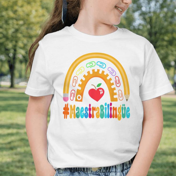 Maestra Bilingüe Appreciation Week Back To School Graphic Toddler T-Shirt Maestra Bilingüe Appreciation Week Back To School Graphic Toddler T-Shirt