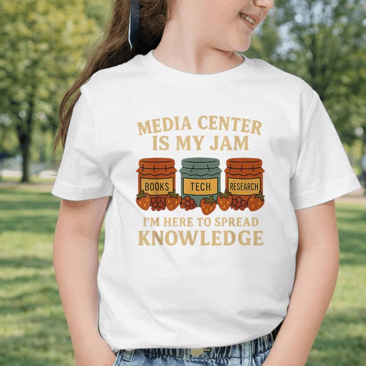 Media Center Is My Jam Library Reading Back To School Graphic Toddler T-Shirt Media Center Is My Jam Library Reading Back To School Graphic Toddler T-Shirt