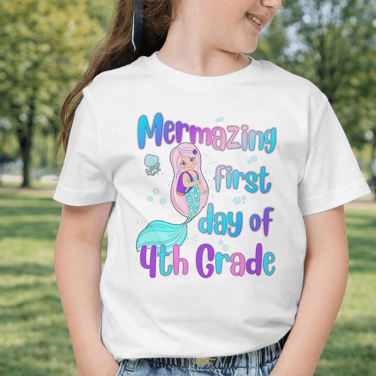 Mermazing First Day Of Fourth Grade Back To School Mermaid Premium Tri-Blend Graphic Toddler T-Shirt Mermazing First Day Of Fourth Grade Back To School Mermaid Premium Tri-Blend Graphic Toddler T-Shirt