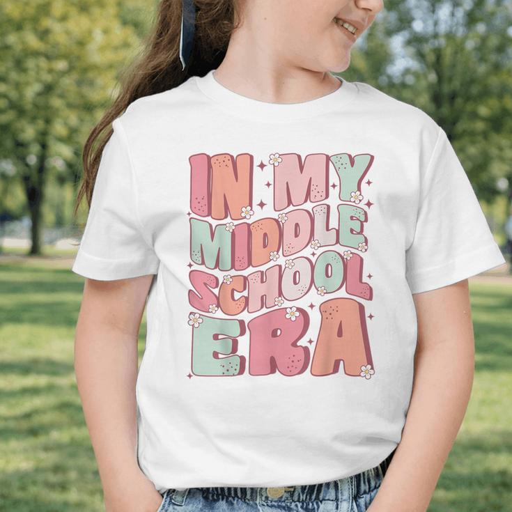 In My Middle School Era Cute Groovy First Day Back To School Graphic Toddler T-Shirt In My Middle School Era Cute Groovy First Day Back To School Graphic Toddler T-Shirt