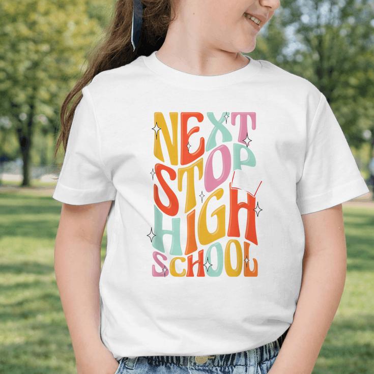 Middle School Gradution Back To School Next Stop High School Graphic Toddler T-Shirt