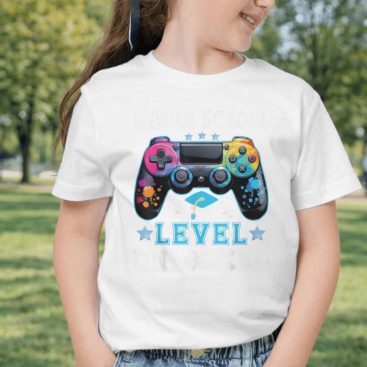 Middle School Level Unlocked Gamer First Day Back To School Graphic Toddler T-Shirt Middle School Level Unlocked Gamer First Day Back To School Graphic Toddler T-Shirt