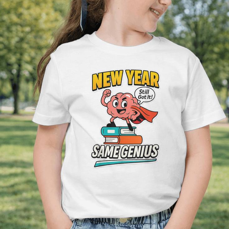 New Year Same Genius Confident Back To School Vibe Graphic Toddler T-Shirt New Year Same Genius Confident Back To School Vibe Graphic Toddler T-Shirt