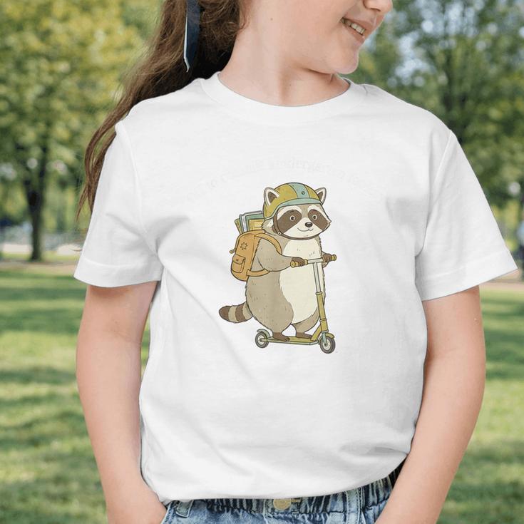 Off To Commit Kindergarten Foolery Raccoon Back To School Graphic Toddler T-Shirt