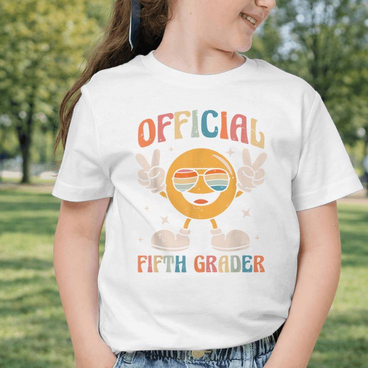 Official Fifth Grader 5th Grade Retro Back To School Kids Graphic Toddler T-Shirt Official Fifth Grader 5th Grade Retro Back To School Kids Graphic Toddler T-Shirt