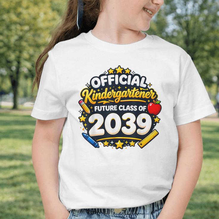 Official Kindergartener Future Class Of 2039 Back To School Graphic Toddler T-Shirt
