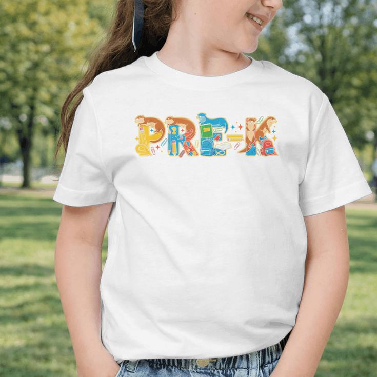 Otter Pre K Back To School Kids Boys Girls Graphic Toddler T-Shirt Otter Pre K Back To School Kids Boys Girls Graphic Toddler T-Shirt