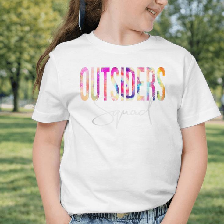 Outsiders Squad Tie Dye Back To School Women Appreciation Graphic Toddler T-Shirt
