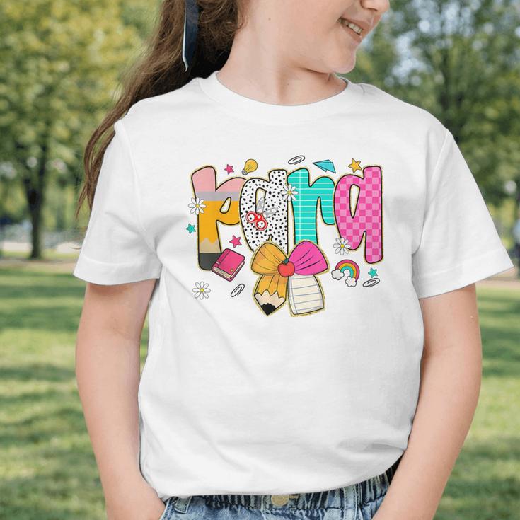 Para Paraprofessional Coquette First Day Back To School Graphic Toddler T-Shirt Para Paraprofessional Coquette First Day Back To School Graphic Toddler T-Shirt