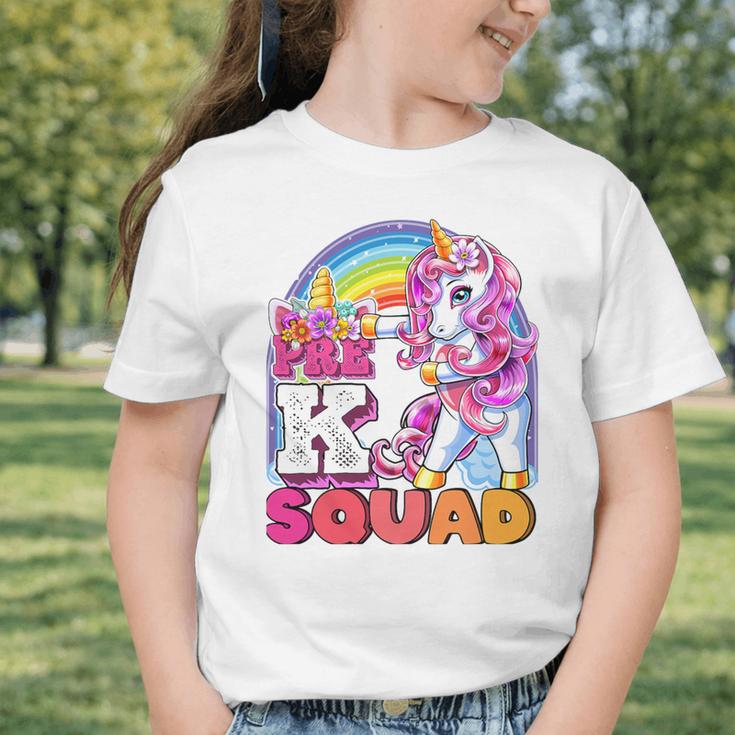 Pre-K Squad Flossing Unicorn Back To School Girls Premium Tri-Blend Graphic Toddler T-Shirt Pre-K Squad Flossing Unicorn Back To School Girls Premium Tri-Blend Graphic Toddler T-Shirt