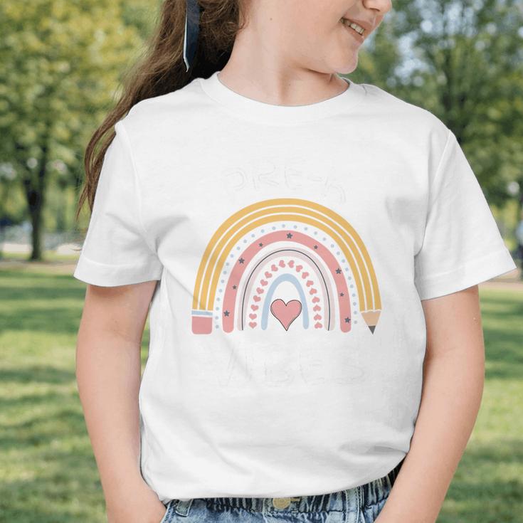 Pre-K Vibes Pencil Rainbow Back To School Boys Girls Kids Premium Tri-Blend Graphic Toddler T-Shirt