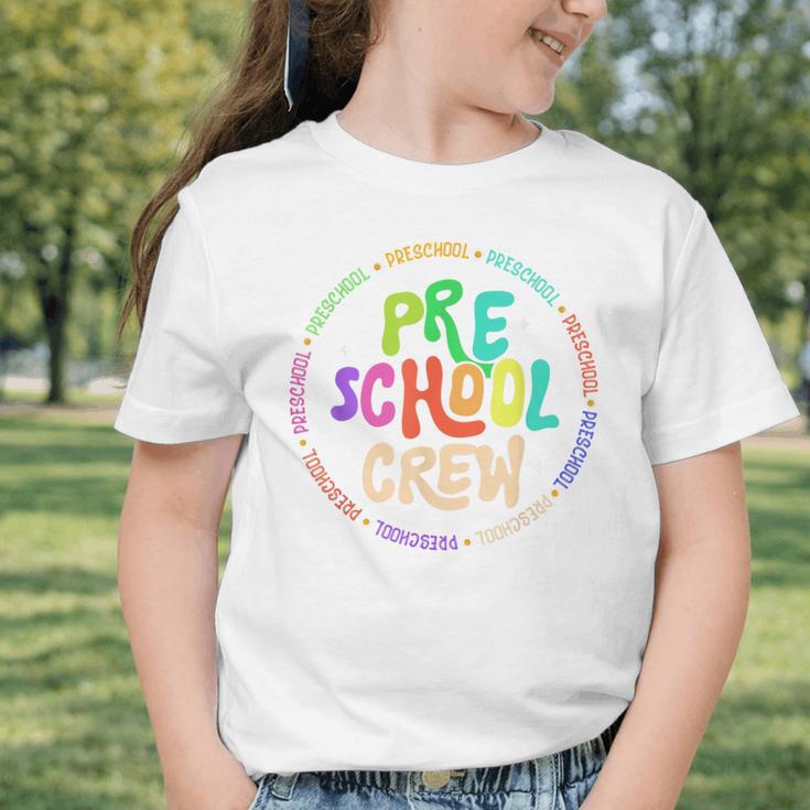 Preschool Crew Team Back To School First Day Of School Graphic Toddler T-Shirt