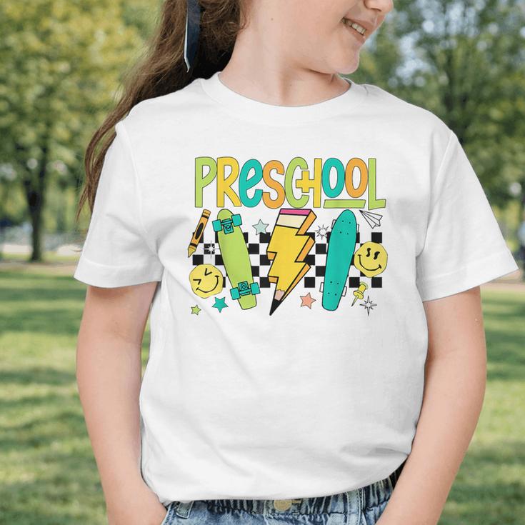 Preschool Skateboard Back To School Boy Girl Kid Graphic Toddler T-Shirt