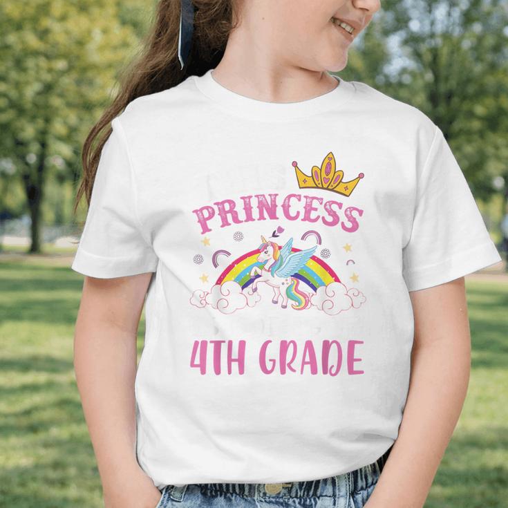 Princess Going To 4th Grade Tee For Girls Back To School Graphic Toddler T-Shirt Princess Going To 4th Grade Tee For Girls Back To School Graphic Toddler T-Shirt
