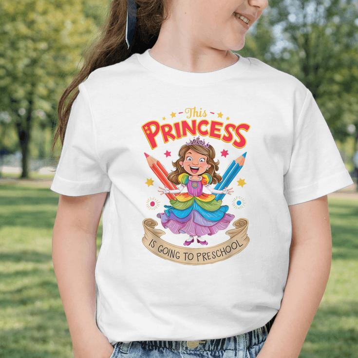 This Princess Is Going To Preschool Back To School Graphic Toddler T-Shirt