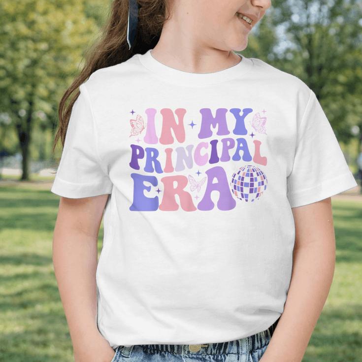 In My Principal Era Groovy School Principal Back To School Graphic Toddler T-Shirt