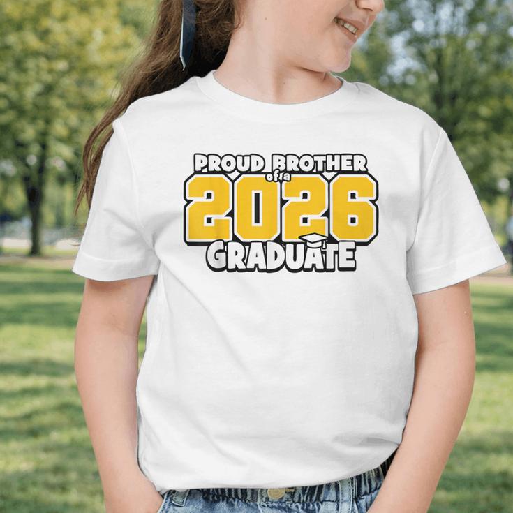 Proud Brother Of 2026 Graduate Matching Back To School GY Graphic Toddler T-Shirt