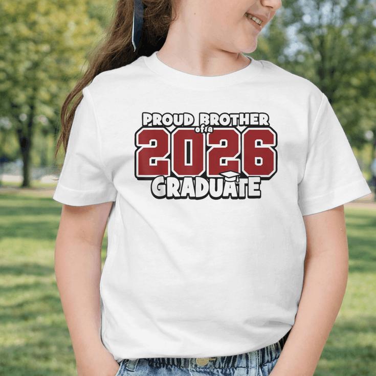 Proud Brother Of 2026 Graduate Matching Back To School M Graphic Toddler T-Shirt Proud Brother Of 2026 Graduate Matching Back To School M Graphic Toddler T-Shirt