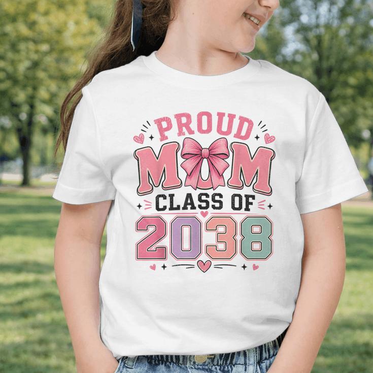 Proud Mom Class Of 2038 Retro Kindergarten Back To School Graphic Toddler T-Shirt Proud Mom Class Of 2038 Retro Kindergarten Back To School Graphic Toddler T-Shirt