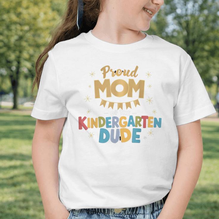 Proud Mom Of The Kindergarten Dude Back To School Graphic Toddler T-Shirt