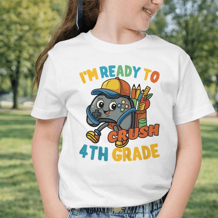 Ready For 4th Grade First Day Back To School Students Graphic Toddler T-Shirt Ready For 4th Grade First Day Back To School Students Graphic Toddler T-Shirt