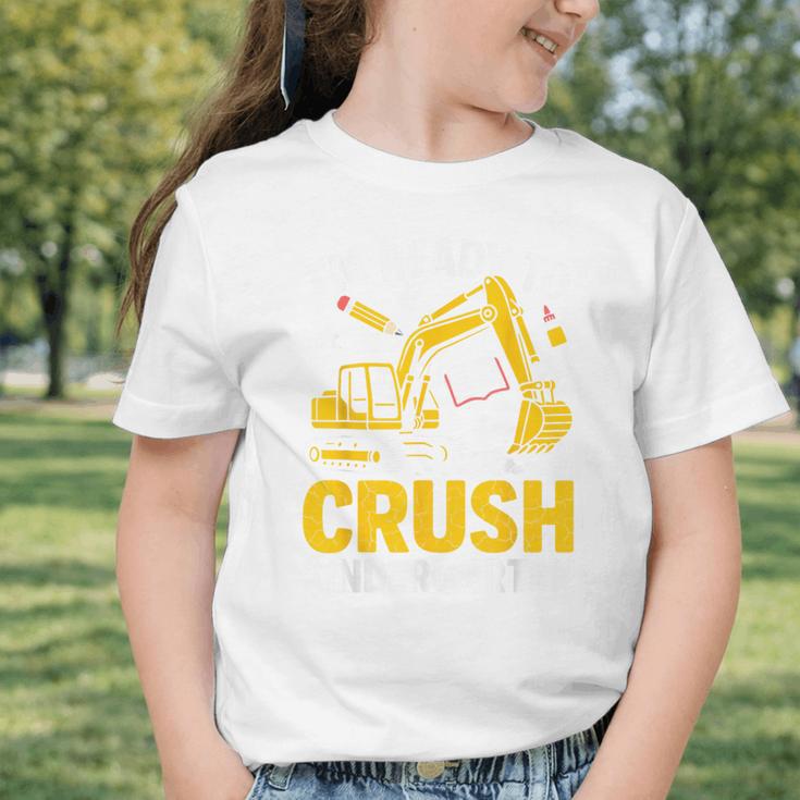 Im Ready To Crush Kindergarten Boys Back To School Graphic Toddler T-Shirt Im Ready To Crush Kindergarten Boys Back To School Graphic Toddler T-Shirt