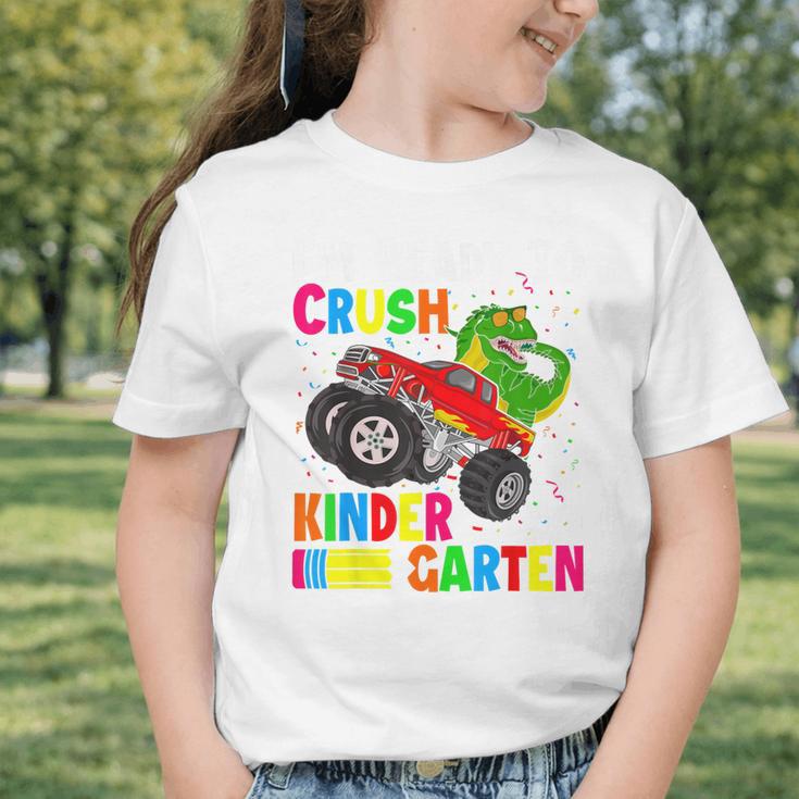 Ready To Crush Kindergarten T-Rex Back To School Boys Graphic Toddler T-Shirt Ready To Crush Kindergarten T-Rex Back To School Boys Graphic Toddler T-Shirt
