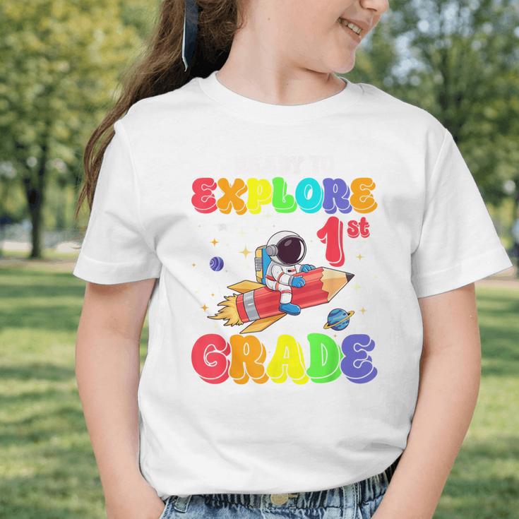 Ready To Explore 1st Grade Astronaut Back To School Graphic Toddler T-Shirt Ready To Explore 1st Grade Astronaut Back To School Graphic Toddler T-Shirt