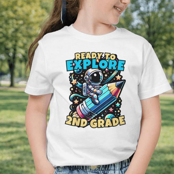 Ready To Explore 2nd Grade Kids Astronaut Back To School Graphic Toddler T-Shirt Ready To Explore 2nd Grade Kids Astronaut Back To School Graphic Toddler T-Shirt