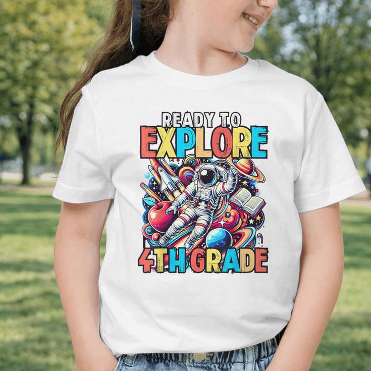 Ready To Explore 4th Grade Boys Astronaut Back To School Graphic Toddler T-Shirt Ready To Explore 4th Grade Boys Astronaut Back To School Graphic Toddler T-Shirt