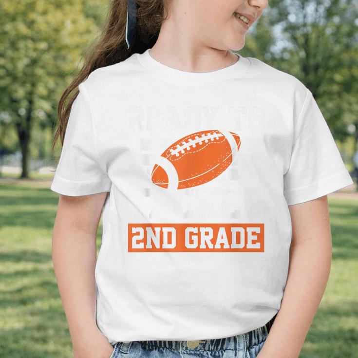 Ready To Tackle 2nd Grade Back To School Kids Football Graphic Toddler T-Shirt