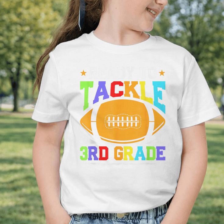 Ready To Tackle 3rd Grade Back To School Kids Football Graphic Toddler T-Shirt