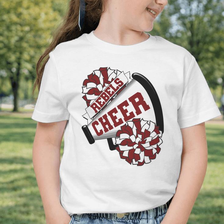 Rebels Cheer Back To School Cheerleading Spirit M Performance Graphic Toddler T-Shirt Rebels Cheer Back To School Cheerleading Spirit M Performance Graphic Toddler T-Shirt