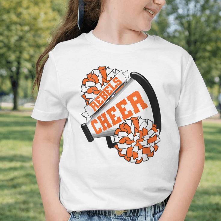 Rebels Cheer Back To School Cheerleading Spirit O Graphic Toddler T-Shirt Rebels Cheer Back To School Cheerleading Spirit O Graphic Toddler T-Shirt