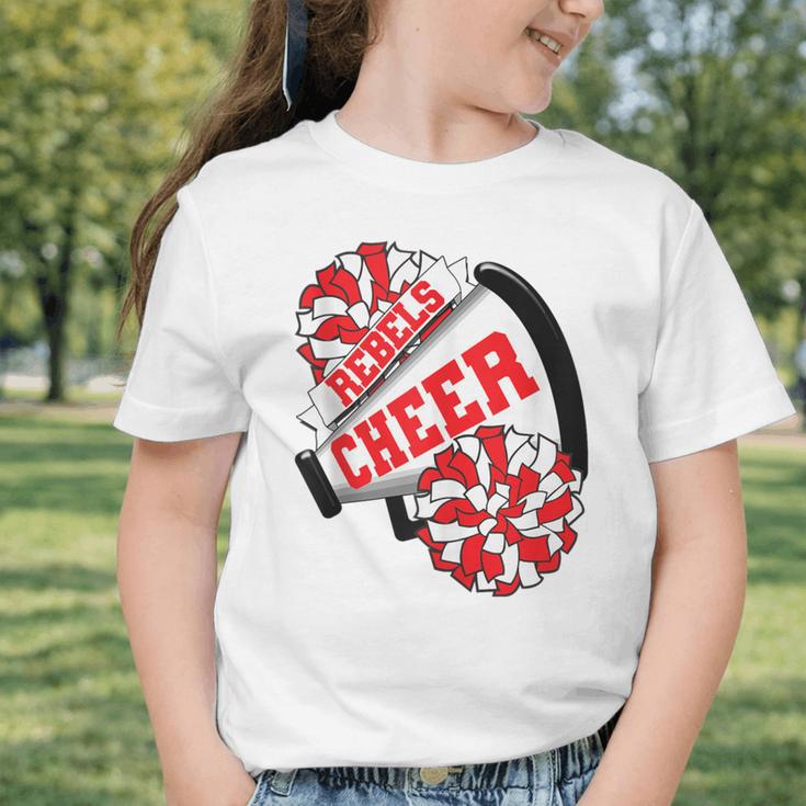 Rebels Cheer Back To School Cheerleading Spirit R Graphic Toddler T-Shirt Rebels Cheer Back To School Cheerleading Spirit R Graphic Toddler T-Shirt