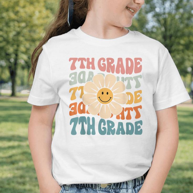 Retro 7th Grade Daisy Colorful Back To School Seventh Grade Graphic Toddler T-Shirt Retro 7th Grade Daisy Colorful Back To School Seventh Grade Graphic Toddler T-Shirt