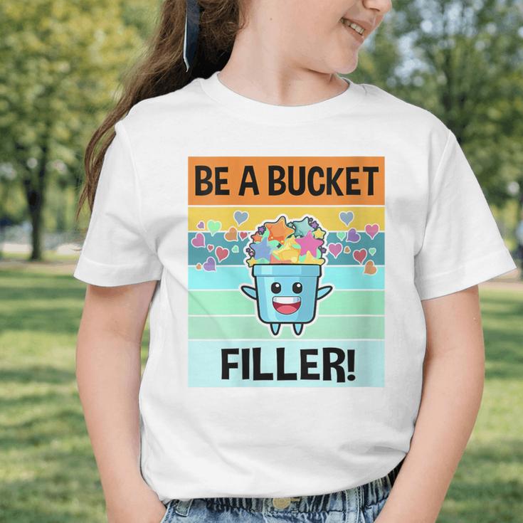 Retro Be A Bucket Filler Shirt Back To School Shirt Graphic Toddler T-Shirt Retro Be A Bucket Filler Shirt Back To School Shirt Graphic Toddler T-Shirt