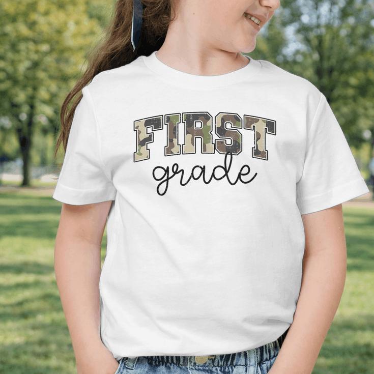 Retro First Grade Old Camo Back To School Boy Girl 1st Grade Graphic Toddler T-Shirt Retro First Grade Old Camo Back To School Boy Girl 1st Grade Graphic Toddler T-Shirt