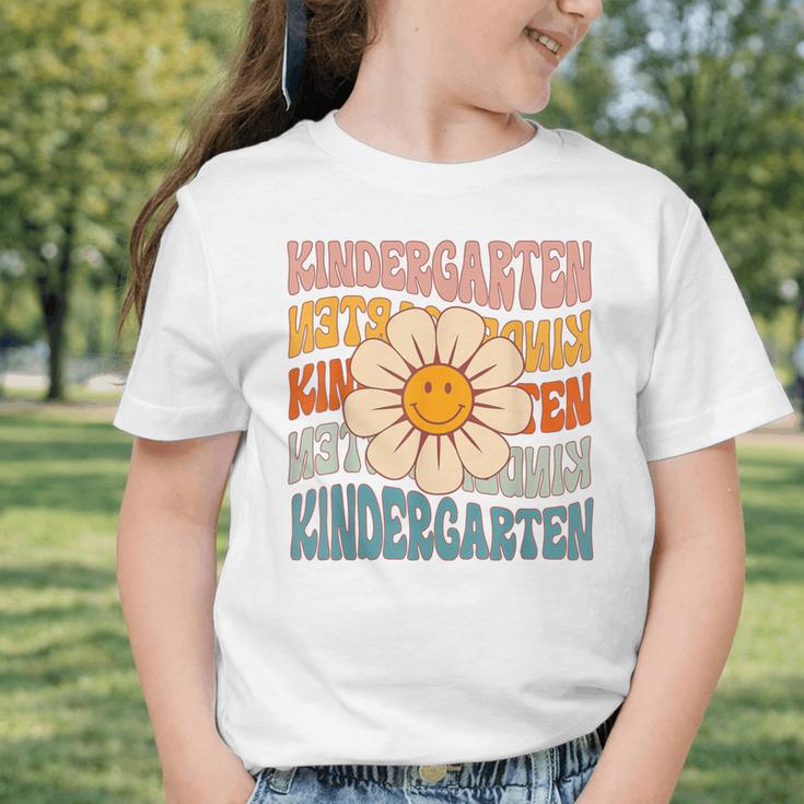 Retro Kindergarten Daisy Colorful Back To School Student Kid Graphic Toddler T-Shirt Retro Kindergarten Daisy Colorful Back To School Student Kid Graphic Toddler T-Shirt