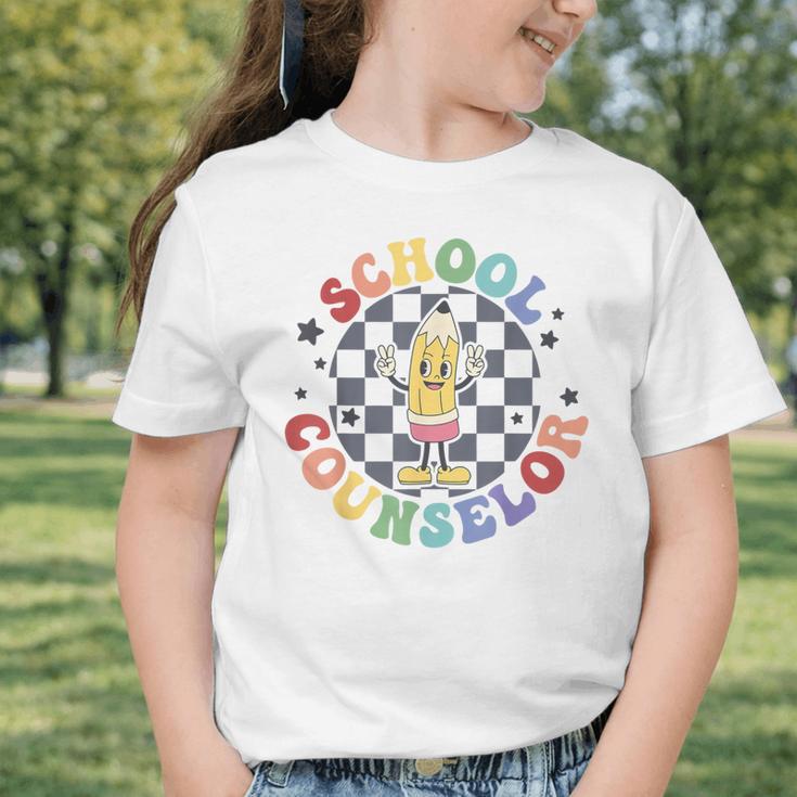 Retro Pencil School Counselor Back To School For Counselor Graphic Toddler T-Shirt Retro Pencil School Counselor Back To School For Counselor Graphic Toddler T-Shirt