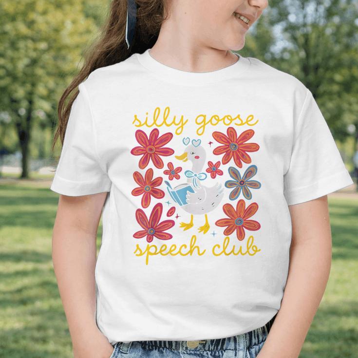 Retro Silly Goose Speech Therapy SLP Back To School Graphic Toddler T-Shirt Retro Silly Goose Speech Therapy SLP Back To School Graphic Toddler T-Shirt