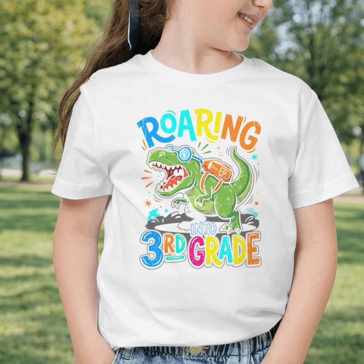 Roaring Into 3rd Grade Back To School Dinosaurus T-Rex Premium Tri-Blend Graphic Toddler T-Shirt Roaring Into 3rd Grade Back To School Dinosaurus T-Rex Premium Tri-Blend Graphic Toddler T-Shirt
