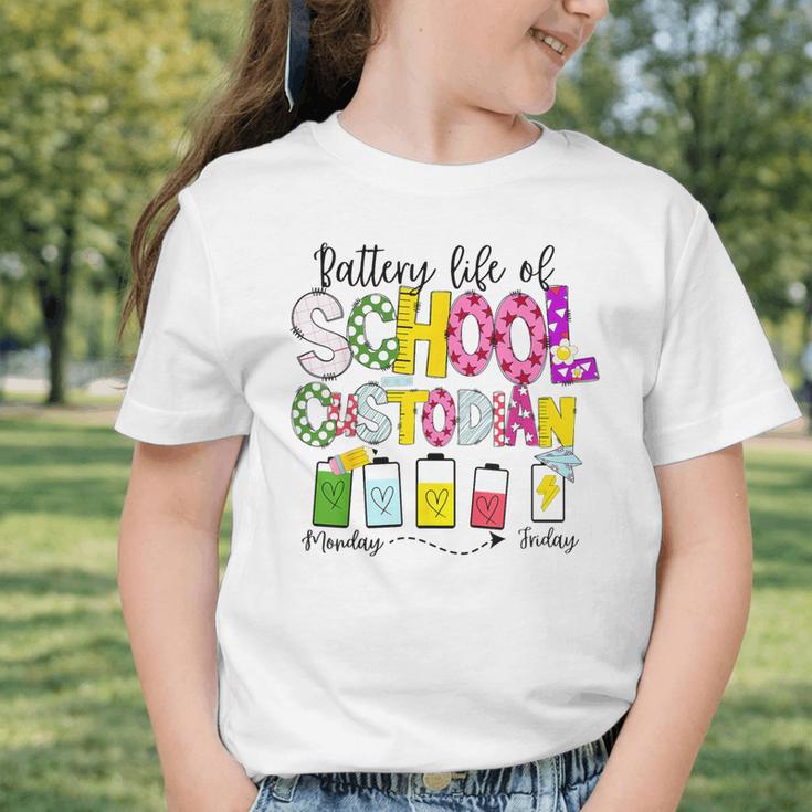 School Custodian Battery Life Back To School Janitor Graphic Toddler T-Shirt School Custodian Battery Life Back To School Janitor Graphic Toddler T-Shirt