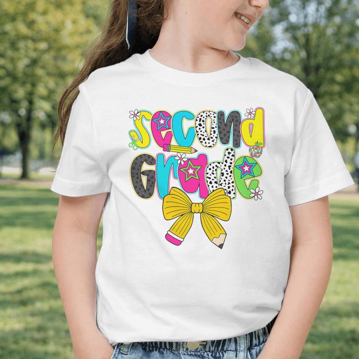 Second Grade Coquette Bow First Day Of School Back To School Performance Graphic Toddler T-Shirt