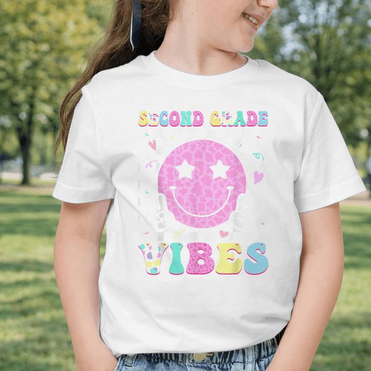 Second Grade Vibes Groovy Back To School 2nd Grade Girls Kid Graphic Toddler T-Shirt Second Grade Vibes Groovy Back To School 2nd Grade Girls Kid Graphic Toddler T-Shirt