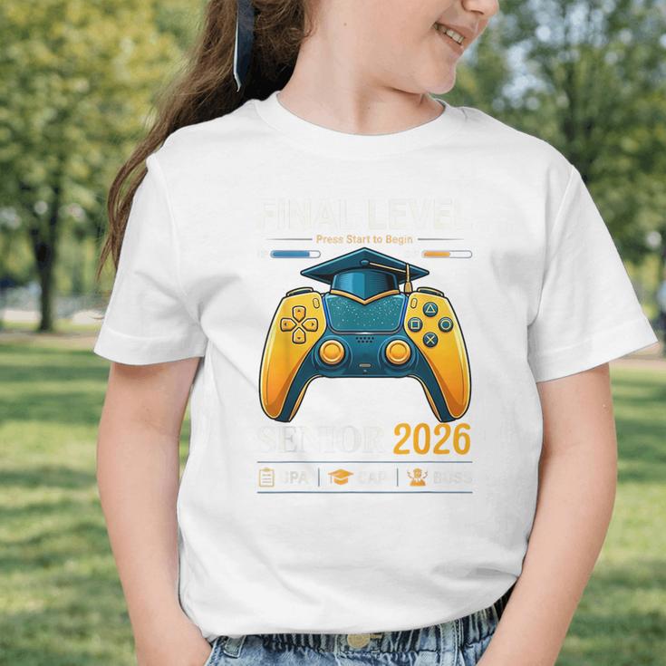 Senior Class Of 2026 Back To School Gamer Boys Senior 2026 Graphic Toddler T-Shirt Senior Class Of 2026 Back To School Gamer Boys Senior 2026 Graphic Toddler T-Shirt