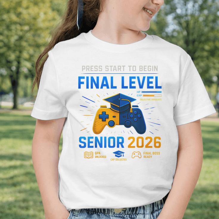 Senior Class Of 2026 Back To School Gamer Senior 2026 Graphic Toddler T-Shirt Senior Class Of 2026 Back To School Gamer Senior 2026 Graphic Toddler T-Shirt
