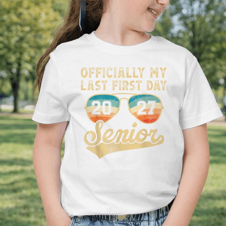 Senior Class Of 2027 Back To School Last First Day Of School Graphic Toddler T-Shirt Senior Class Of 2027 Back To School Last First Day Of School Graphic Toddler T-Shirt