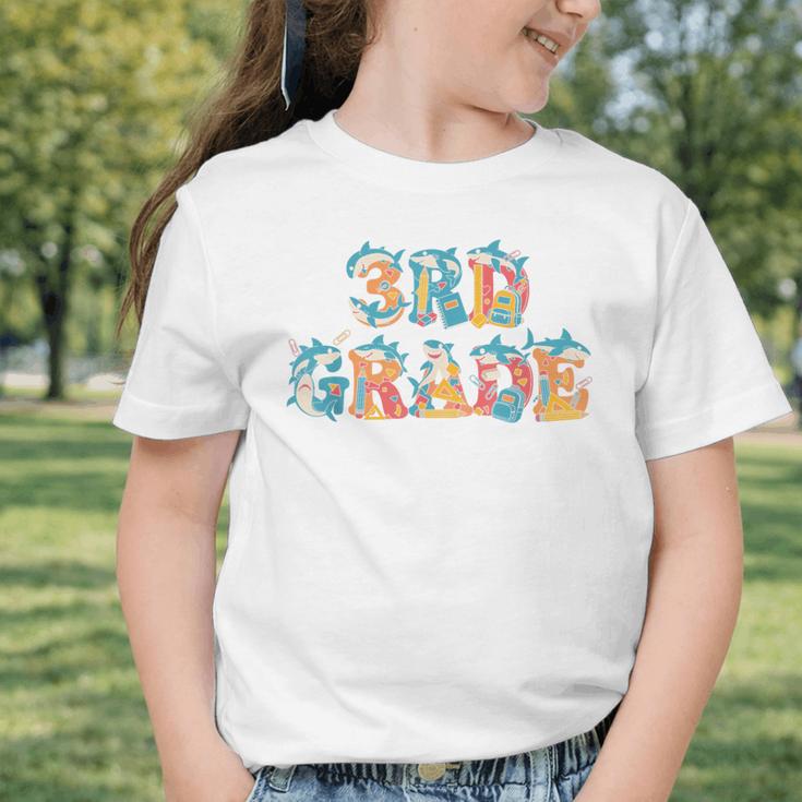 Shark Third Grade Back To School Kids Boys Girls Graphic Toddler T-Shirt Shark Third Grade Back To School Kids Boys Girls Graphic Toddler T-Shirt